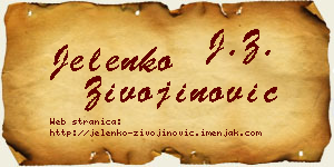 Jelenko Živojinović vizit kartica